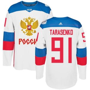 Team Russland #91 Vladimir Tarasenko Authentic Weiß Heim 2016 World Cup